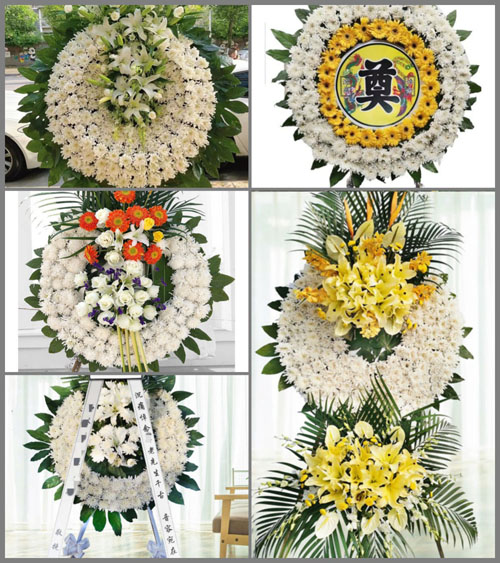 河南新乡新乡县翟坡镇牛任旺村花圈速递